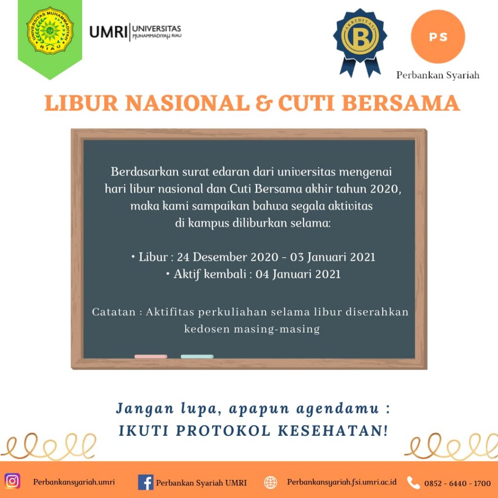 Attention! Ada pengumuman ni!  Kalau kita ada libur nasional & cuti bersama!