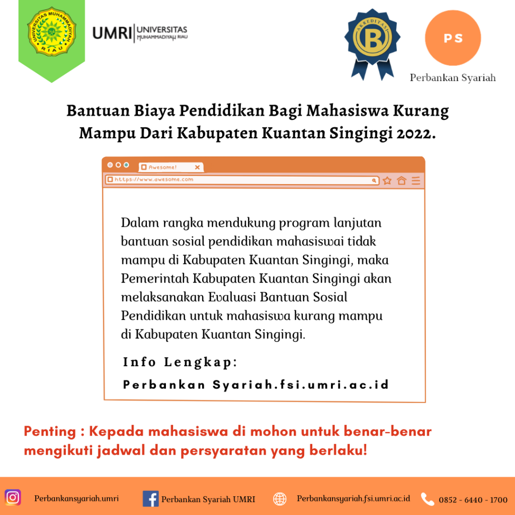 Halo, untuk kalian yang berada di Kuantan Singingi ada gambar gembira ni yaitu hadir bantuan biaya pendidikan.