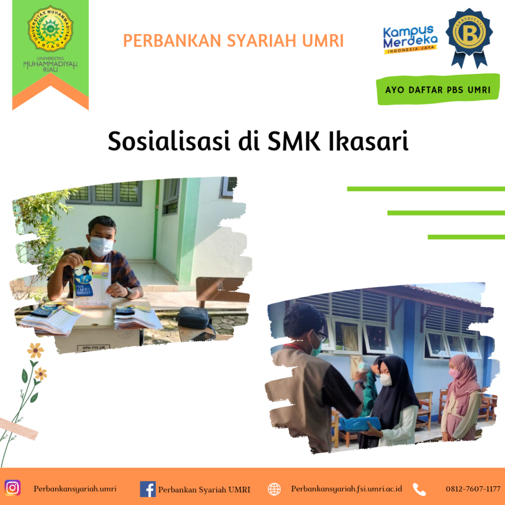 Kegiatan sosialisasi di SMK Ikasari dan SMK 2 Muhammadiyah