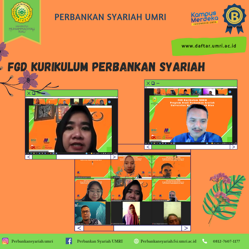 FGD Kurikulum MBKM Program Studi Perbankan Syariah Universitas Muhammadiyah Riau.
