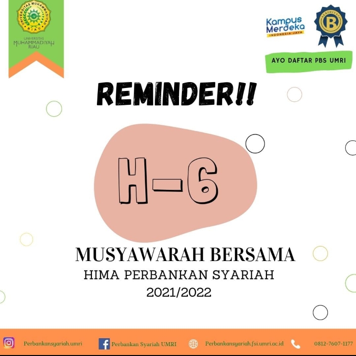 Reminder MUSYAWARAH BERSAMA